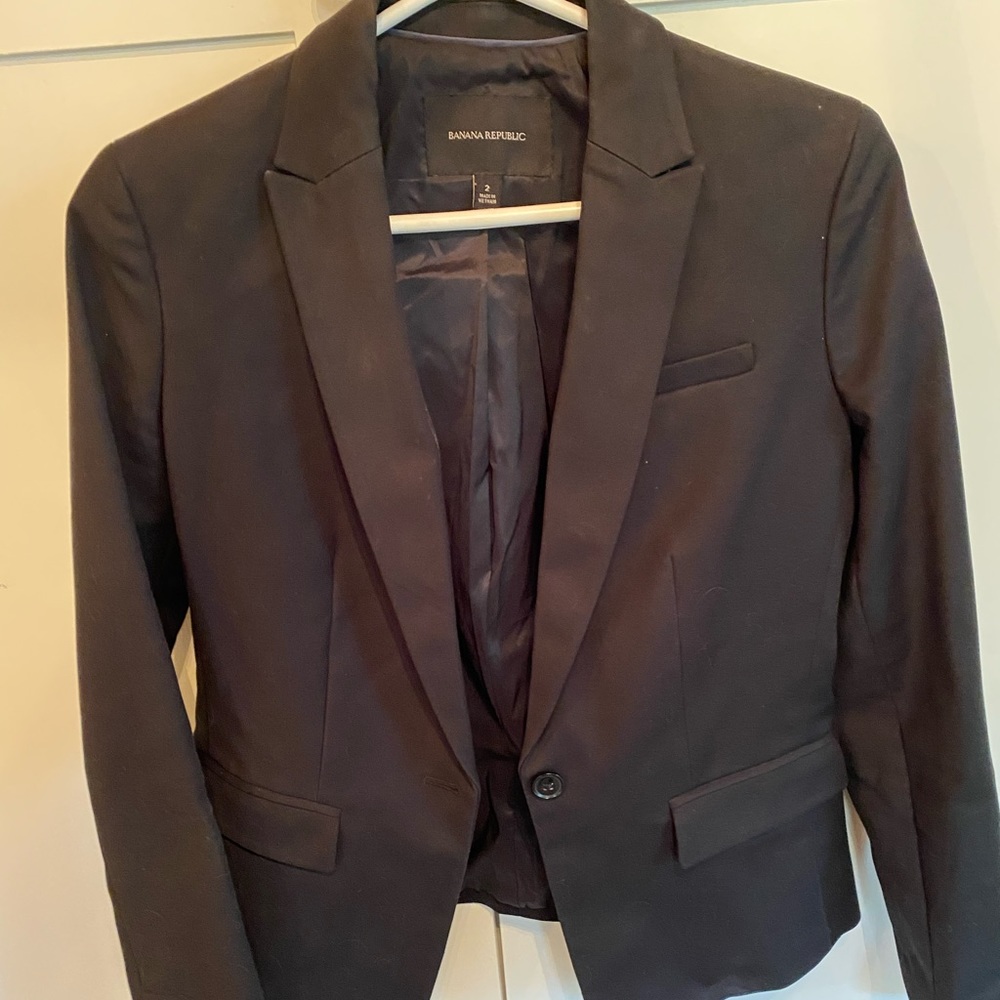 Classic black blazer from Banana Republic, size 2.